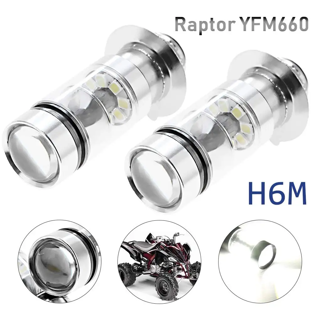 2x8,4 Вт 20smd 3030 светодиодный H6M фонарь для мотоцикла дальнего/фара ближнего света скутер аксессуары мотоциклетная фара DRL 12-24V светодиодный мото лампы