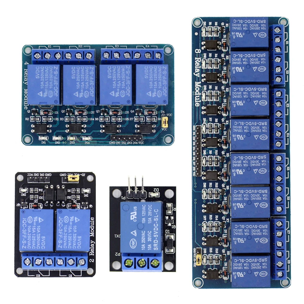 5V 1 2 4 8 канальный релейный модуль с оптроном. Релейный выход 1 2 4 8 модуль реле для arduino
