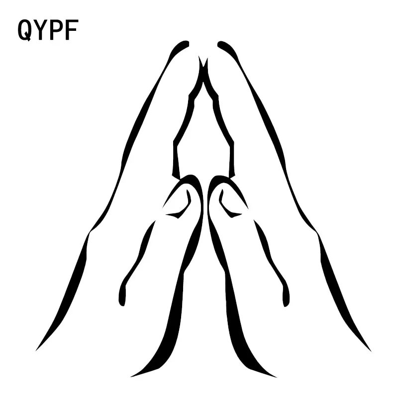 

QYPF 13.9*13.9CM Coolest Mysterious Hands Car Sticker Vinyl Motorcycle Bicycle Accessories Decoration C16-0280