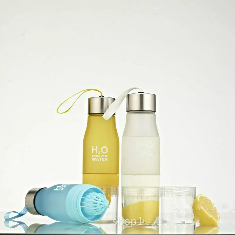 Кемпинг красочные здоровья воды Infuser лимонный сок бутылка шейкер матовые