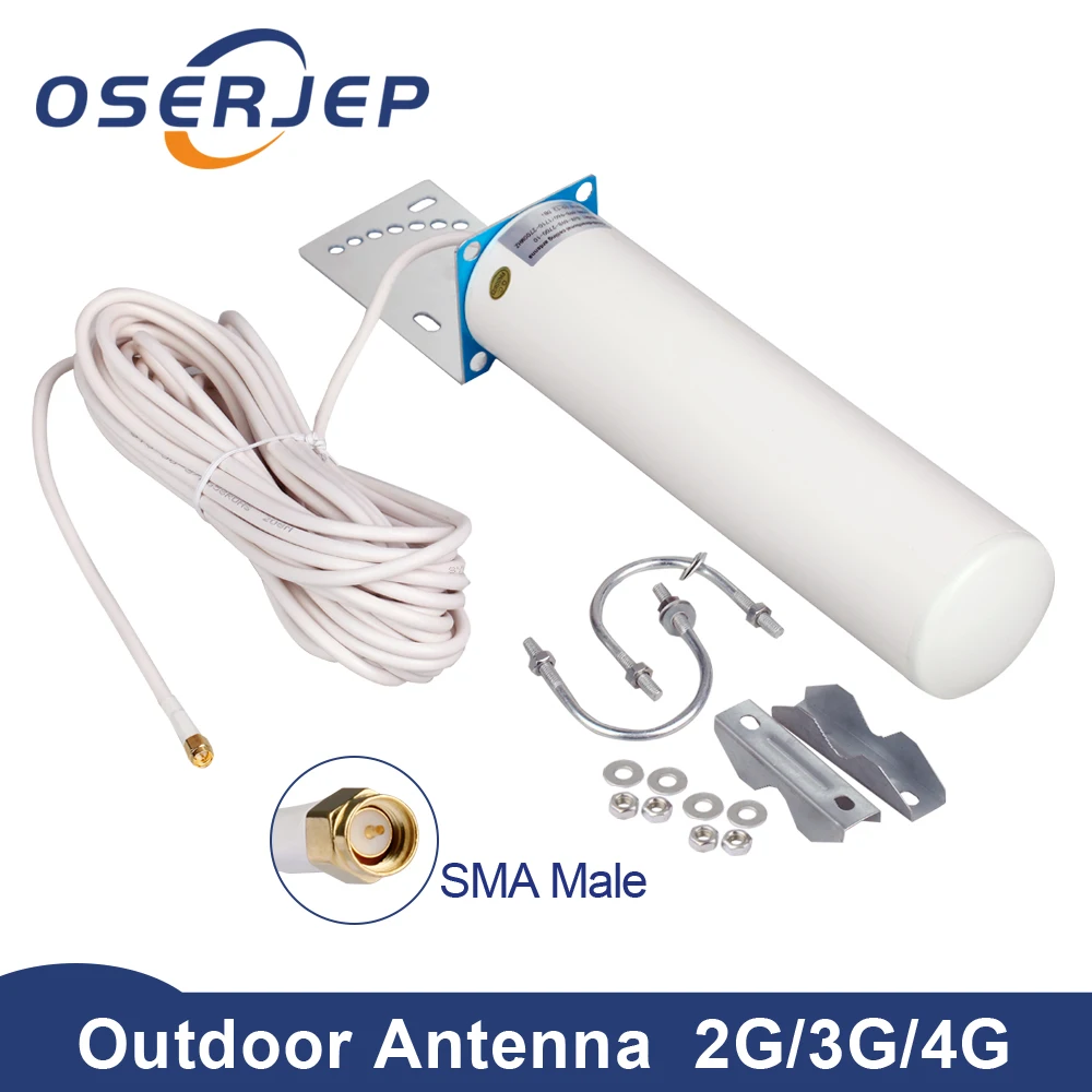 4g lte антенна SMA папа 12 дБ 3g 700 2700 МГц 2600 наружная с кабелем 10 м для ретранслятора