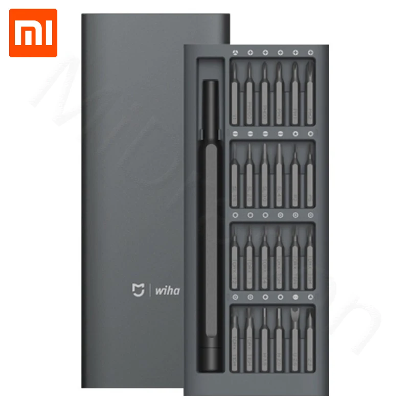 

Original Xiaomi Mijia Wiha 24 in 1 Precision Screw Driver Kit Magnetic Bits Xiaomi Home Kit DIY Repair Tools with Alluminum Box