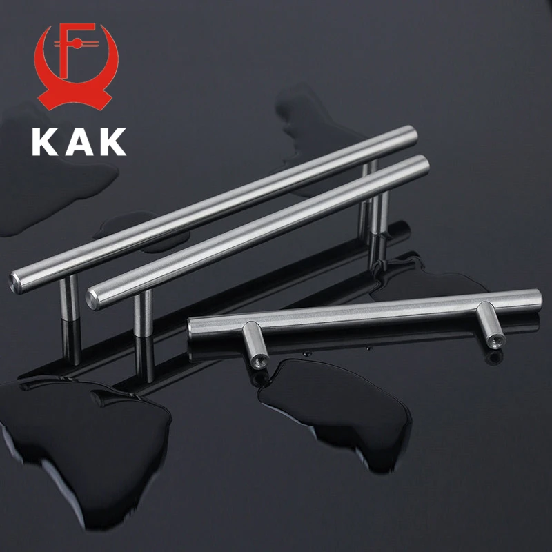 4"-24" Stainless Steel Kitchen Door Cabinet T Bar Handles Diameter 10mm