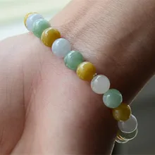 Натуральный агат нефрит браслет три Цвета