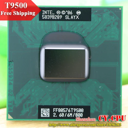 

Free Shipping intel CPU laptop Core 2 Duo T9500 CPU 6M Cache/2.6GHz/800/Dual-Core Socket 479Laptop processor for GM45/PM45