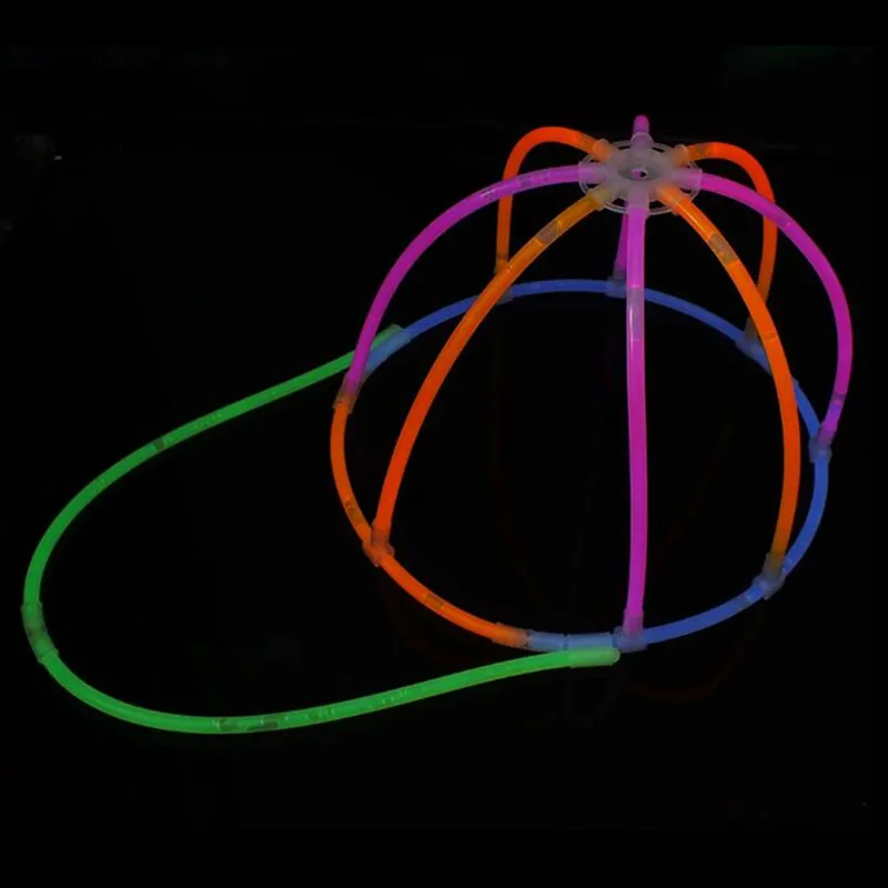 Glow Sticks Hat Children Adults Light Sticks Connector Hats Rave Glow
