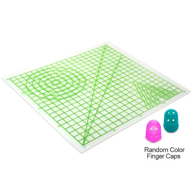 Best Offers 3D Printing Pen Silicone Design Mat with Basic Template and 2 Silicone Finger Caps Great for 3D Pen Drawing