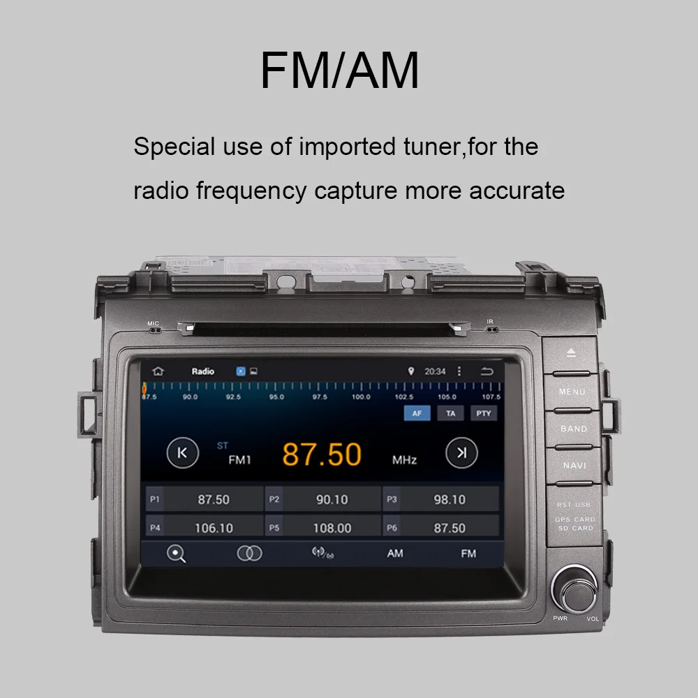 Excellent 4G RAM Octa Core 1024*600 Android 9.0 Car DVD GPS for TOYOTA PREVIA/Estima /Tarago/Canarado 2006-2018 Head Unit Car GPS Navigati 4