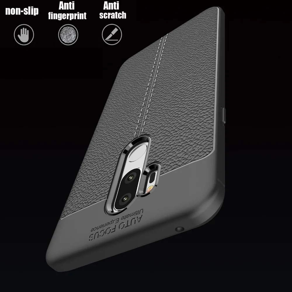 ل LG G7 حالة صدمات صعبة الأعمال الجلود تصميم لينة TPU سيليكون الغلاف الخلفي حالة ل LG g7 ThinQ 6.1 بوصة حامي حالة