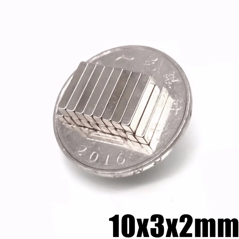 

20pcs 10 x 3 x 2 mm N35 Mini Supper Strong Magnets 10*3*2 Small Permanet Rare Earth Neodymium Art Craft
