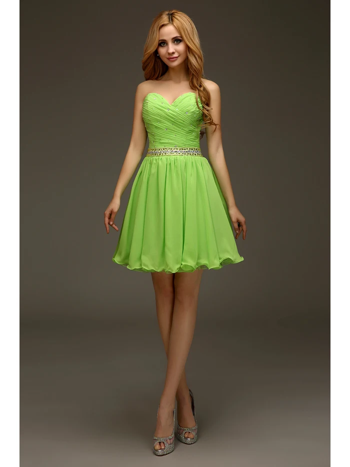 lime green short dresses Dress Yp