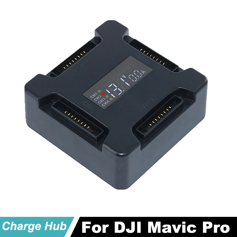 

4 in1 Battery Charging Hub for DJI Mavic Pro Drone EU Rapid Smart Multi Battery Intelligent Charging Hub With LCD Display Screen