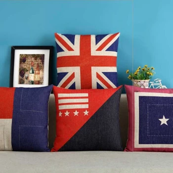 

Designed pillow national flag decor sofa pillow case country flag cushion cover for new house