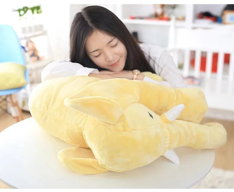 4060cm Appease Elephant Pillow Infant Soft Stuffed Animals Elephant Plush Toys Baby Sleep Toys Bed Decoration Plush Toy for Kids (8)