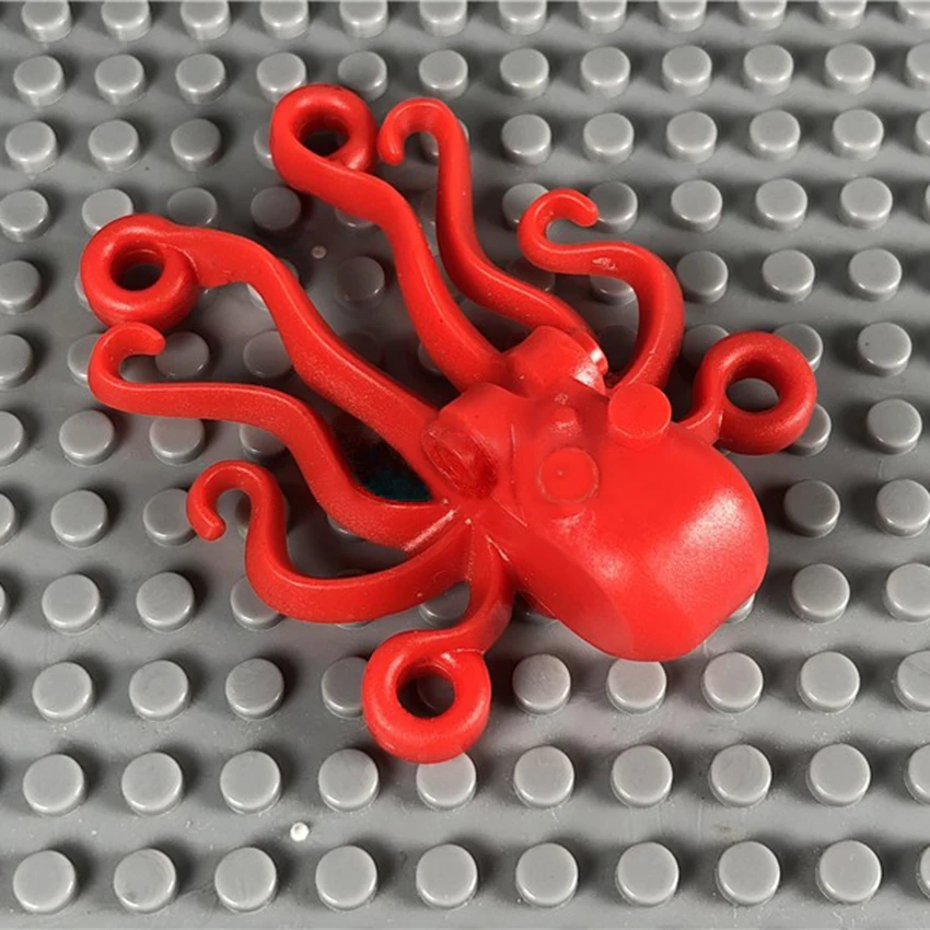 5Pcsset legoingly MOC Octopus Animal Building Blocks Bricks Sets Lot Accessories Model kits DIY Educational Toys for Children (4)