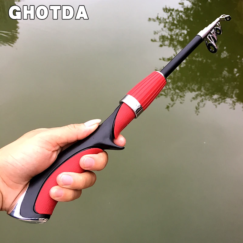 Buy 1.2M 1.4M Short Telescopic Ice Fishing Rod Fishing