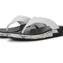 Брендовая мужская повседневная обувь; сандалии из натуральной кожи; мужские вьетнамки; домашние тапочки; сезон лето; Sapato Masculino; большие размеры