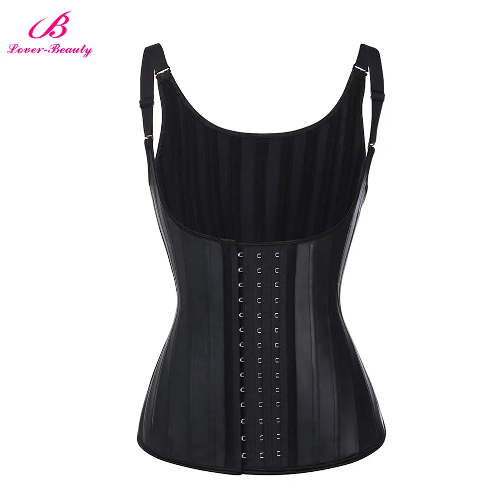 

Lover Beauty 25 Steel Boned Latex Waist Trainer Corset Waist Cincher Slimming Vest Underbust Tummy Control Body Shaper Belt