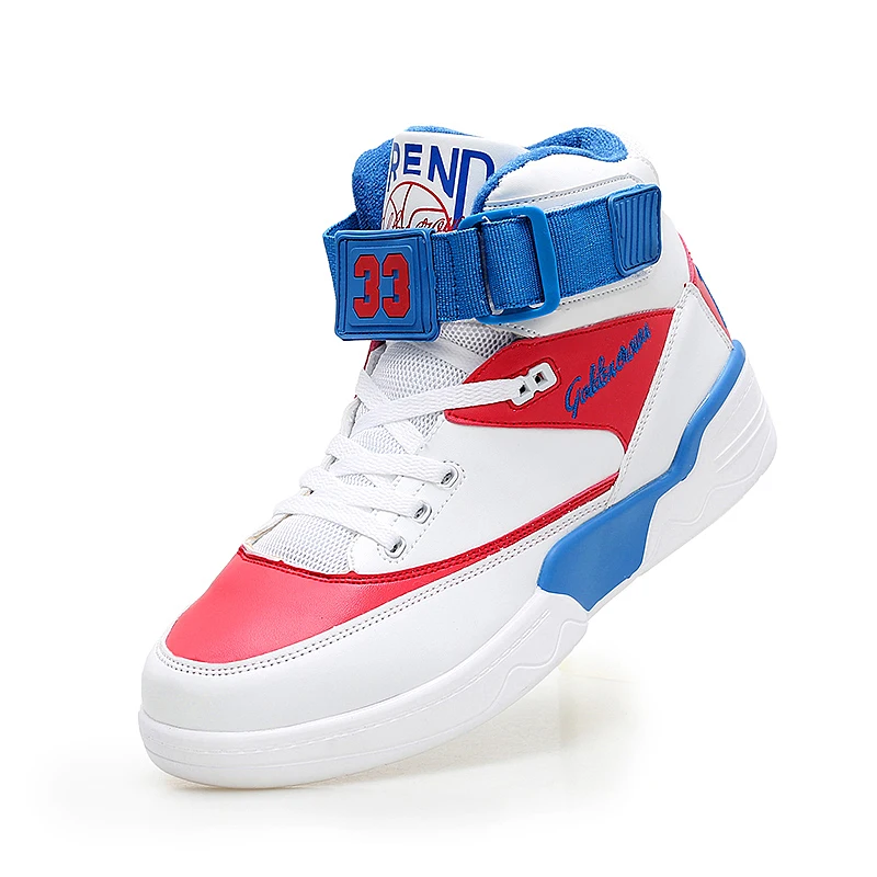 

New Basketball Shoes Men White And Black High Top Sneakers Outdoor Professional Trainer Cushion Sports Shoes Men size38-45