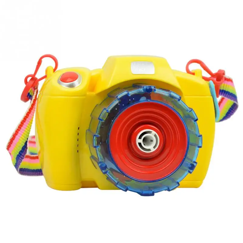 2016 new Electric bubble camera toys Blowing bubbles with light music