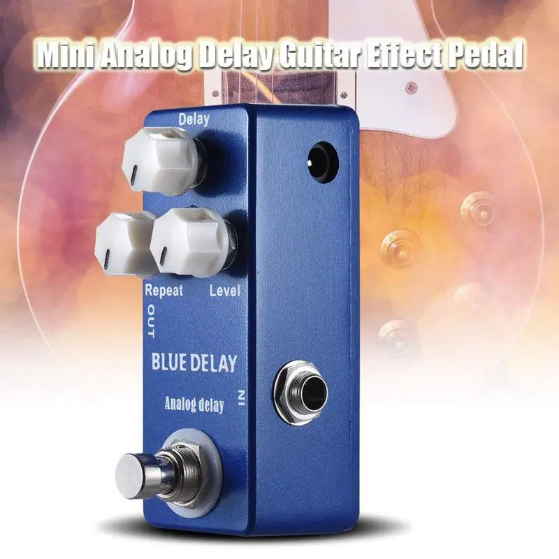 

Mosky Deep Blue Delay Mini Guitar Effect Pedal True Bypass