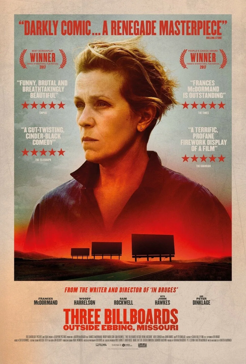 THREE BILLBOARDS OUTSIDE EBBING MISSOURI MOVIE SILK POSTER Wall painting 24x36inch | Дом и сад