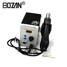 750 Вт Светодиодный Цифровой паяльник 858D+ BGA паяльная сварочная машина для IC SMD ремонт материнской платы с 3 насадками