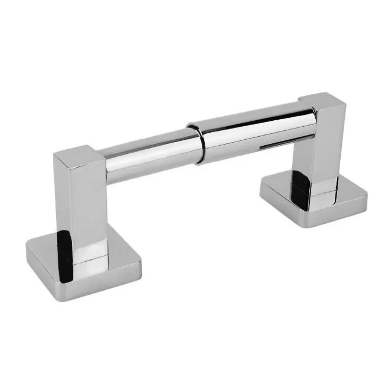 Bathroom Toilet Paper Holder Spring Loaded, Toilet Tissue Paper Roll Holder Wall Mounted, Stainless Steel Chrome