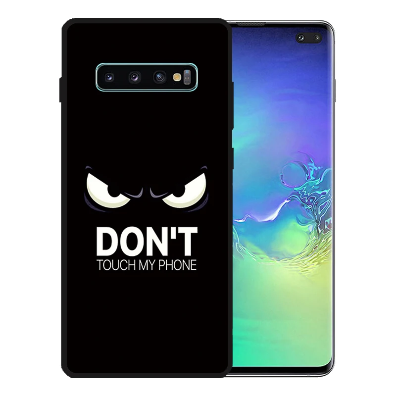 Мягкий силиконовый черный чехол для samsung Galaxy S10 5G S8 S9 Plus S10E Note 10 Pro 9 8 Прочный
