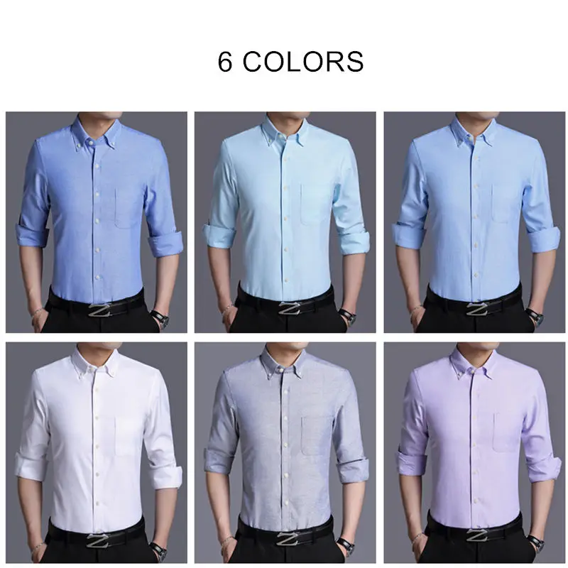 Бренд COODRONY, мужская рубашка, осень, облегающая, длинный рукав, мягкая, хлопок, рубашка, мужская, деловая, повседневная, рубашка с карманом, 96063