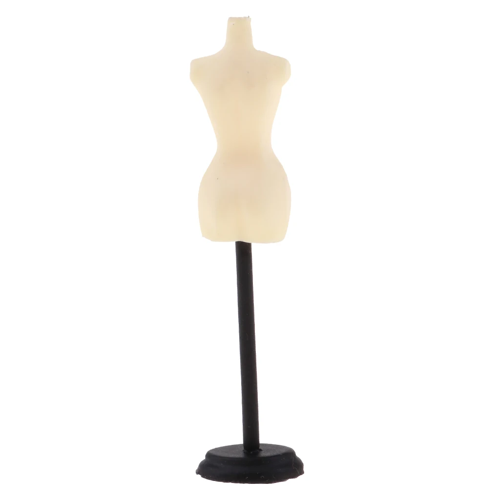 1/12 Scale Doll House Miniature Mannequin Model Display Stand Decor Gold