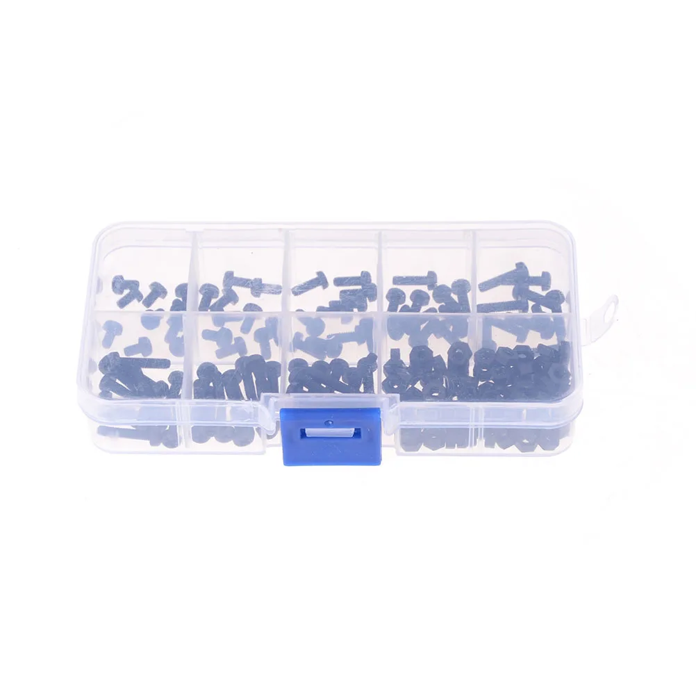 Черный M3 противостояние прокладки мужской женский винт Нейлон шестигранные