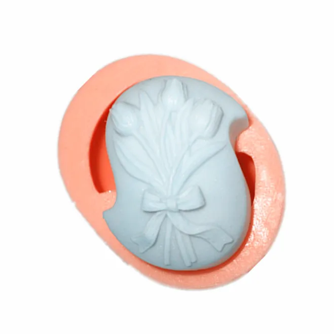 DIY Handmade silicone mold flower Pattern Silicone Bath Soap Mold DIY Craft Soap Making Mould