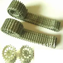 Henglong 3818 Немецкий Тигр I 3819 немецкая пантера 1/16 RC Танк металлические детали для модернизации трек+ металлические ведущие колеса