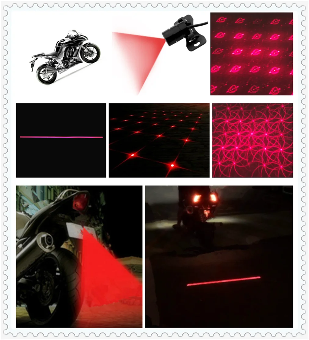 Motorcycle laser fog light anti-collision taillight warning for Ducati 999 S R DIAVEL CARBON S4RS STREETFIGHTER 848 |