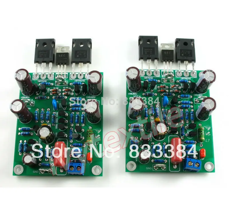 Class AB L7 MOSFET Audio power amplifier boards DIY KIT DUAL CHANNEL