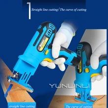 Лобзик деревообрабатывающие электроинструменты Мини Многофункциональная перезаряжаемая домашняя маленькая литиевая проволочная пила BT9837