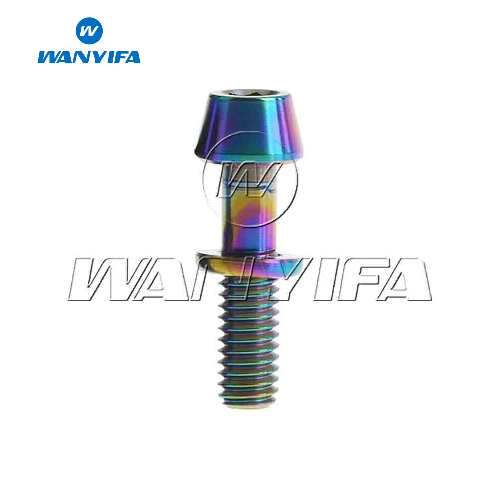 Титановый Wanyifa Ti Болт M4x15.3mm шестигранные винты с гайками для Ritchey C260 велосипедный