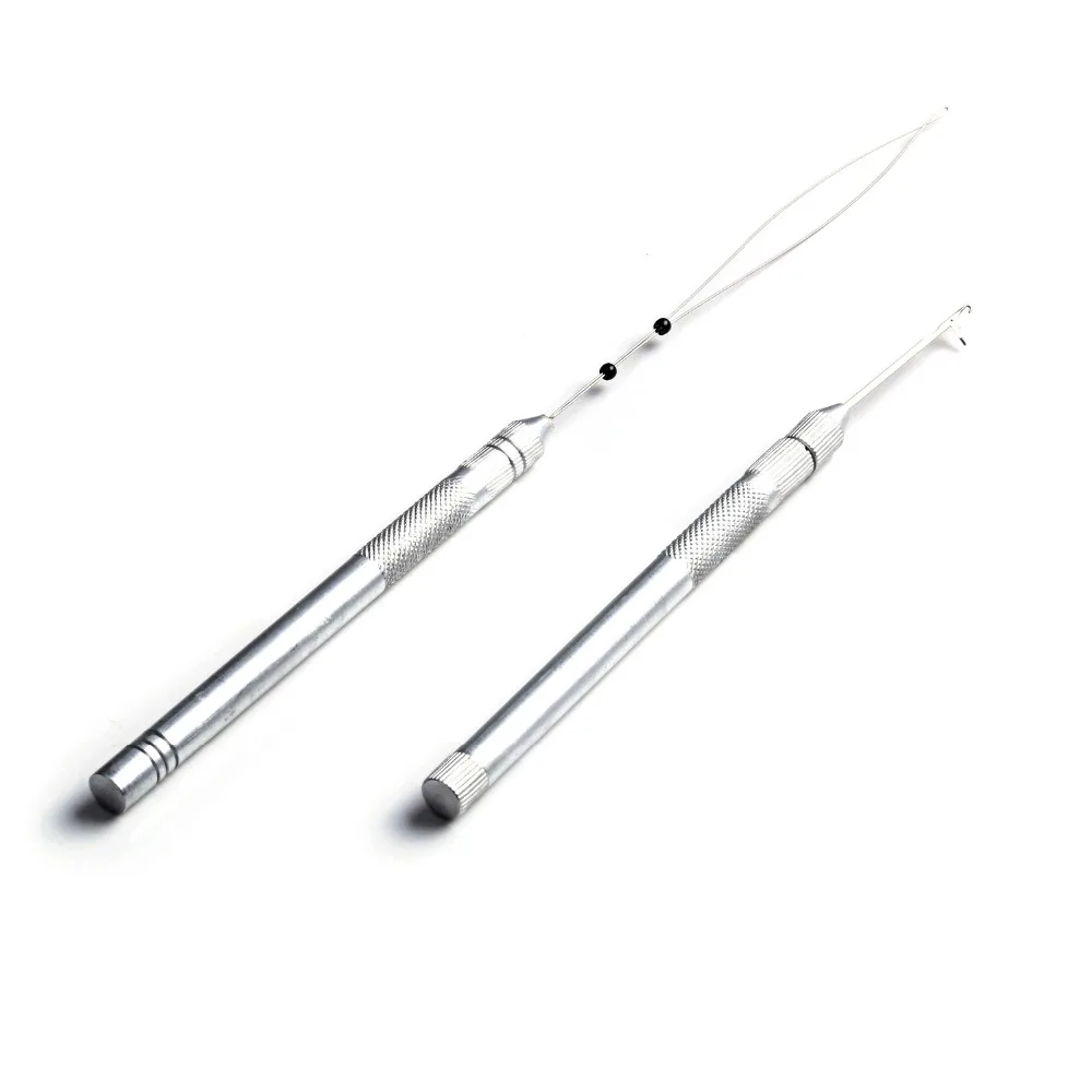 

Neitsi 1PC Stainless Steel Threader+1PC Stainless Steel Hook Needles with 3PCS Ventilating Needles For Ring Hair Entension