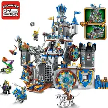 Просветите 2317 войны славы замок Рыцари битва бункер здания Конструкторы 9 цифры 1541 Обучающие кирпичи игрушечные лошадки мальчик подарок