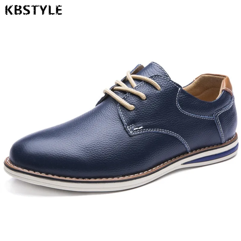 KBstyle 2017 Nowych Mężczyzna Ubierać Buty Brytyjskim Stylu Oxford Buty dla Mężczyzn Mieszkania PU Leather Lace-Up Moda Mężczyźni Buty Darmo wysyłka