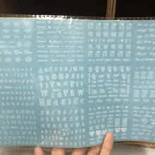 1 шт переводные наклейки для ногтей переводные наклейки с английским алфавитом и облаками для дизайна ногтей переводные наклейки с водой