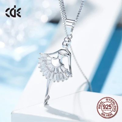 

100% S925 Sterling Silver Girl Rhinestone Crystals from Swarovski Necklace for Women Valentine's Day & Birthday Gift