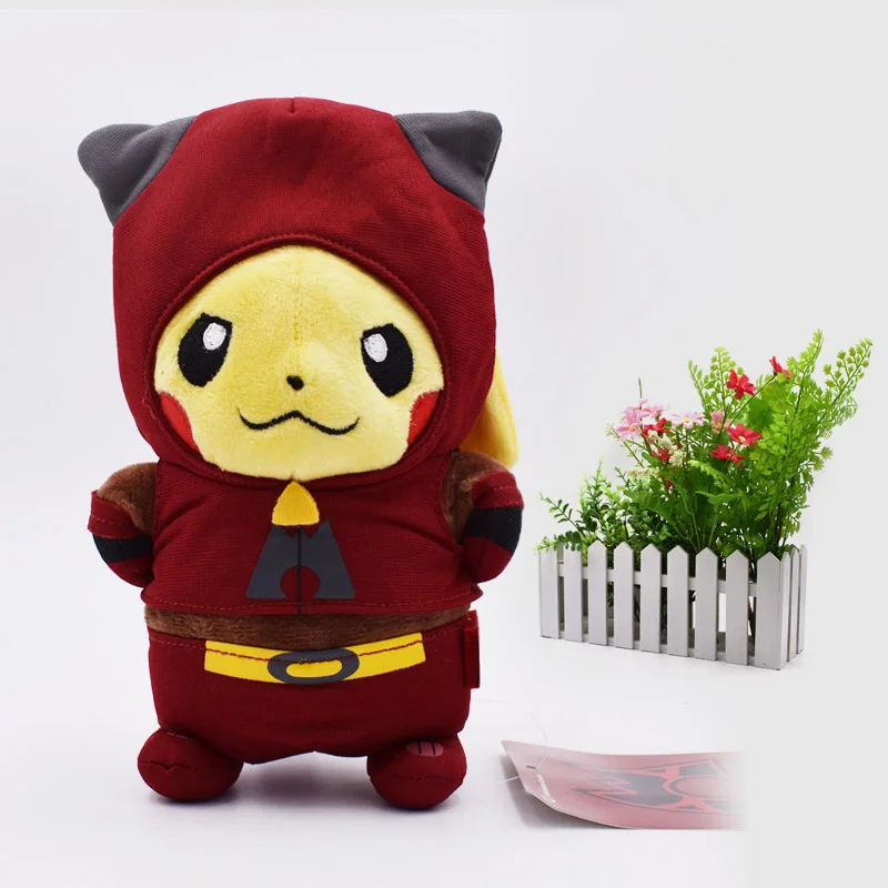 6 стилей Аниме Peluche Pikachu Косплей команда ракета Магма Аква Галактическая вспышка плазма Мягкие плюшевые Мультяшные куклы горячий подарок игрушка - Цвет: Magma