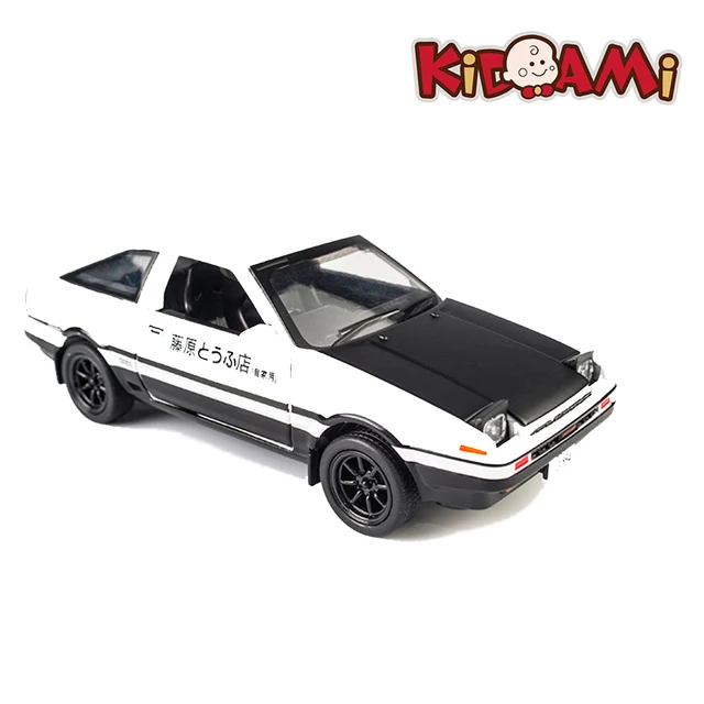 KIDAMI 1:28 Alloy Diecast Toy Cars Pull Back Initial D AE86 Car Model  автомобильные тов Sound Light Vehicles Gift For Kids Boys 4