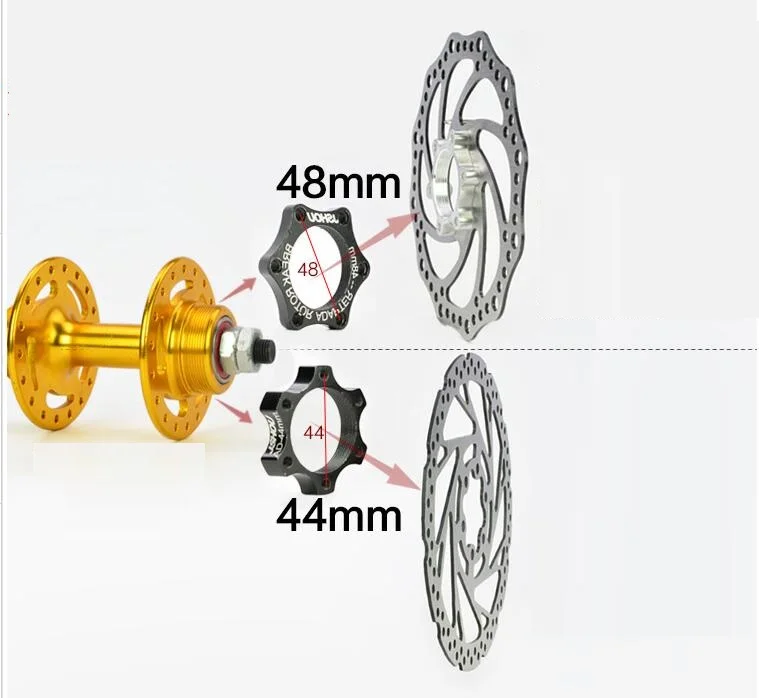 Резьбовой фланец тормозной диск Changer установка ступицы 48 мм 44 мм основание в форме диска для втулка горного велосипеда мотор дисковое крепление тормоза