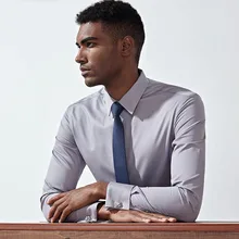 Французская рубашка Джентльмен удобный бизнес с длинным рукавом для мужчин тонкий дизайн формальный повседневный мужской