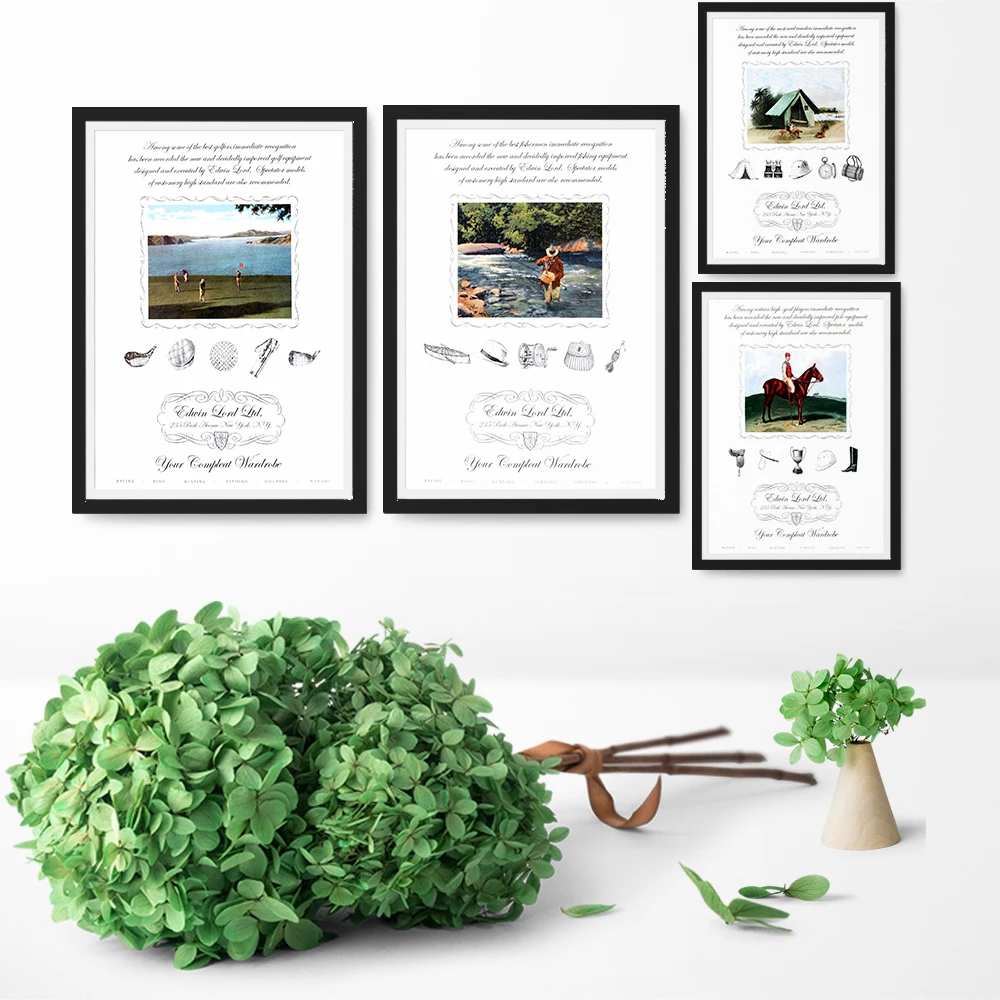 

Lords Sports Poster Print Picnic Riding Golf Go Fishing Canvas Painting Wall Pictures For Home Decoration Posters And Prints