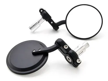 

Black 7/8" Bar End Mirrors Round 3" For Suzuki GSXR GSX-R Gixxer Hayabusa 1300