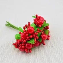 10 шт жемчужные Искусственные тычинки, цветок для свадебного украшения, сделай сам, венок, Рождественская Подарочная коробка, цветы, искусственные цветы для скрапбукинга